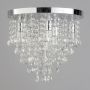 Turin 9 Light Semi Flush Circular Bathroom Ceiling Light - Chrome