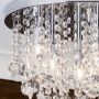Turin 9 Light Semi Flush Circular Bathroom Ceiling Light - Chrome