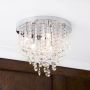 Turin 9 Light Semi Flush Circular Bathroom Ceiling Light - Chrome